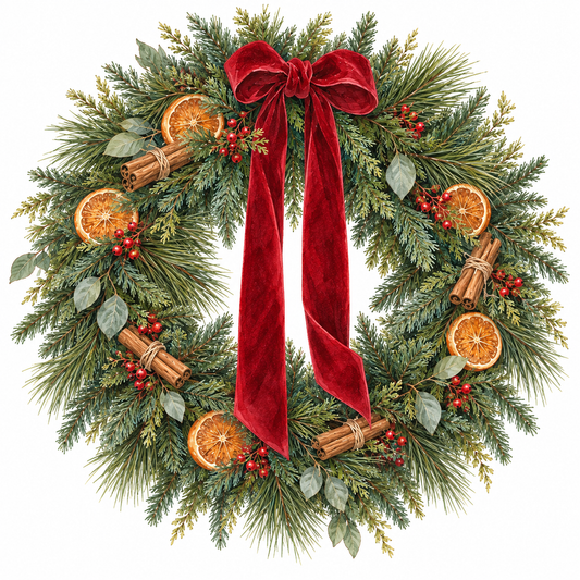 Make Your Own Christmas Wreath Kit | 12" Fresh British Foliage (Classic)